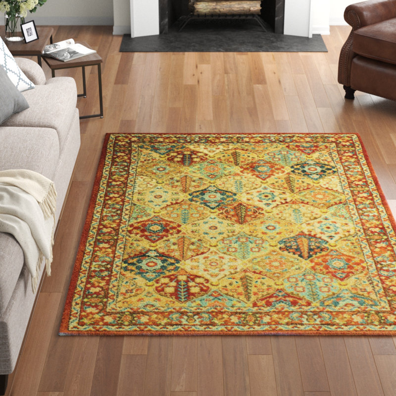 Three Posts™ Swifton Oriental Red/Orange Area Rug & Reviews Wayfair